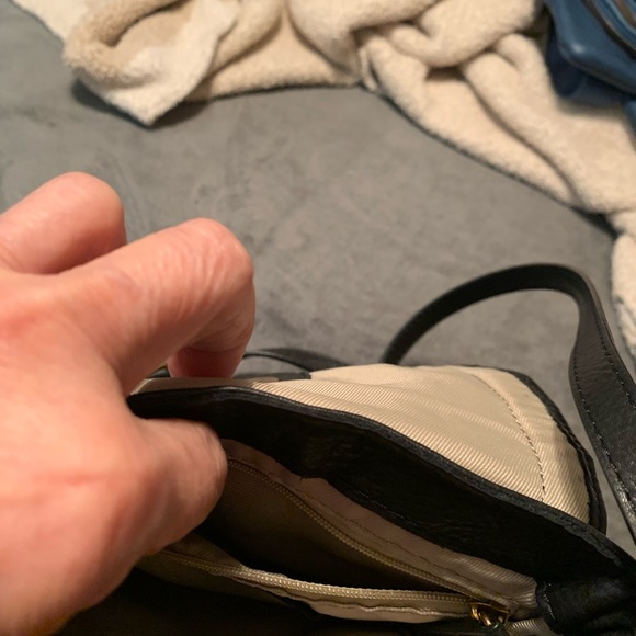 American leather Co. Black all Leather & Leopard Print Crossbody / shoulder Bag - Picture 7 of 9